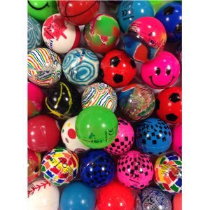 100 Pelotas Saltarinas Surtidas 30mm Para Maquina