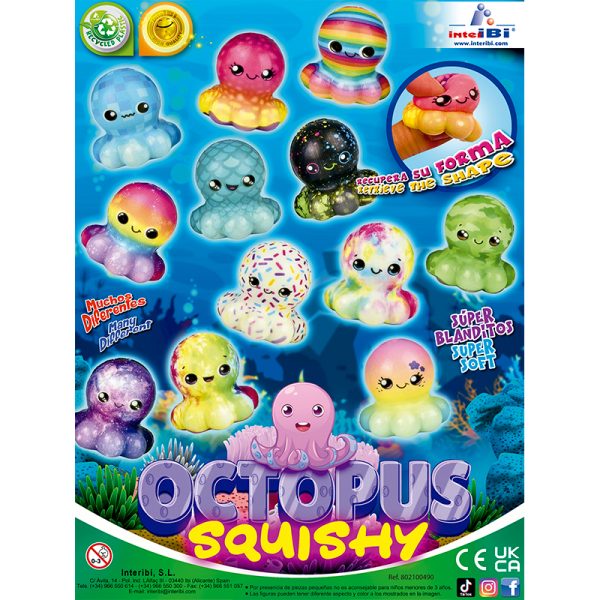 OCTOPUS SQUISHY 60MM