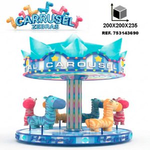 CARRUSEL ZEBRAS (6P)